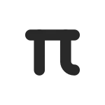Sign Pi SVG Icon